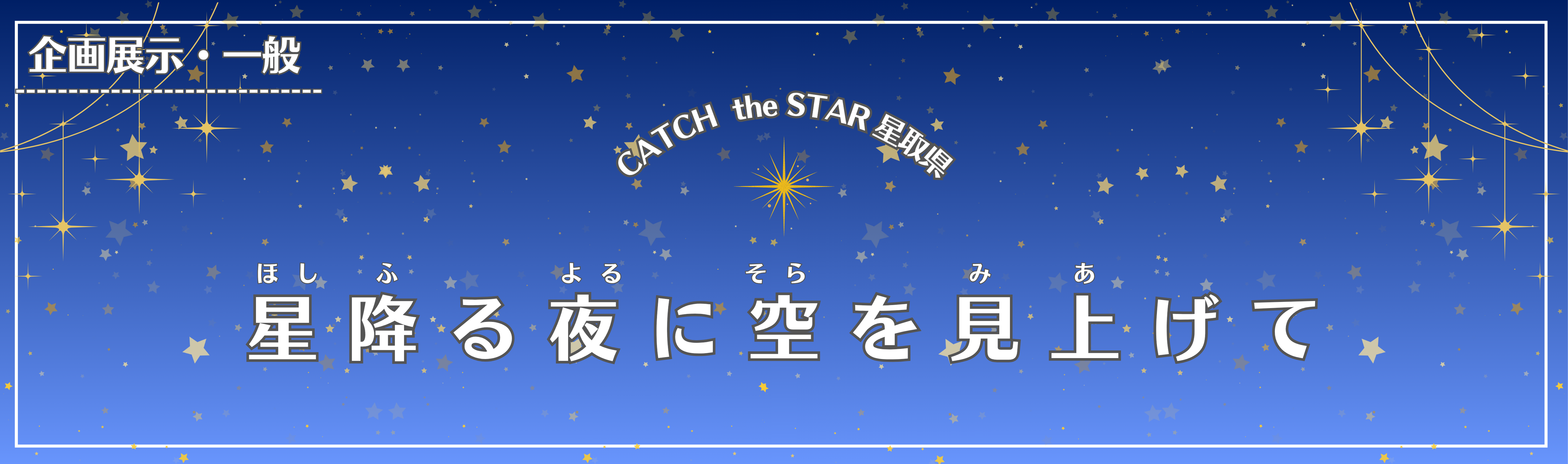 企画展示・一般】星降る夜に空を見上げて(令和7年12月1日から12月27日